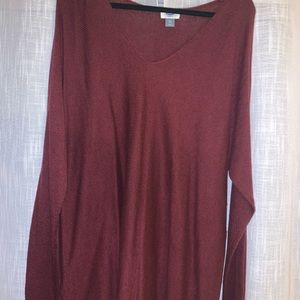 Maroon sweater from Old Navy.